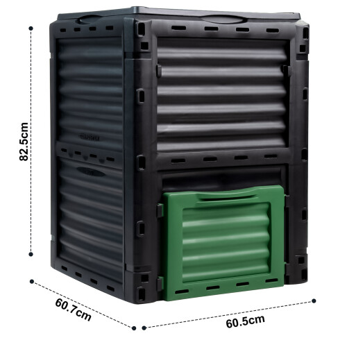 300L Garden Composter Bin Organic Waste Compost Converter Eco Friendly 1