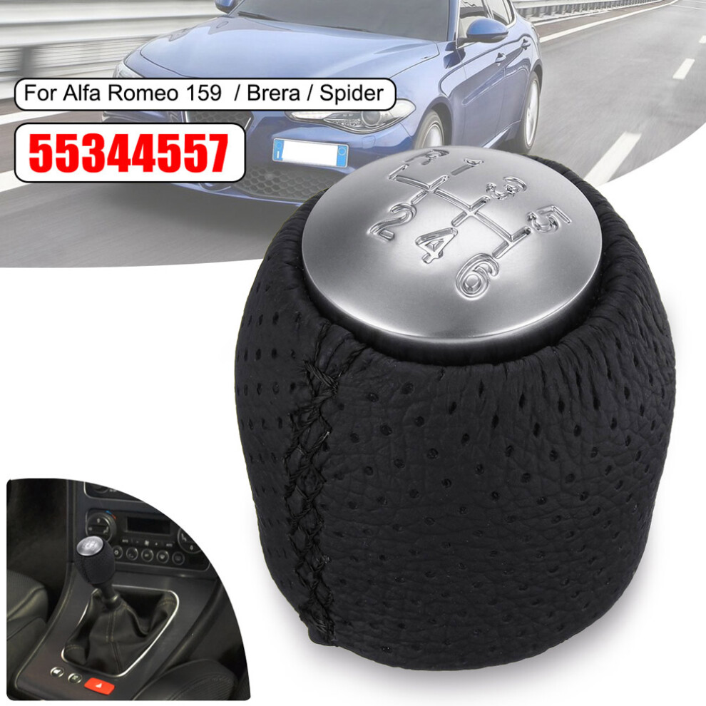 (Black) Alfa Romeo 159 Brera Shift Knob + Hood Black 6481414528801