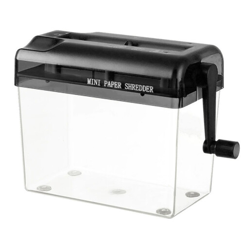 (A6-Black) Mini Hand Shredder for Home & Office 1