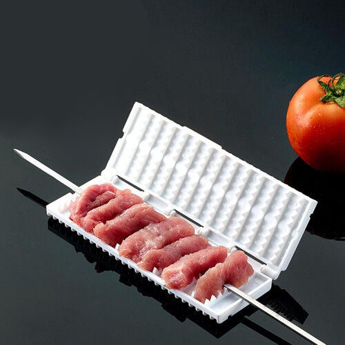 BBQ Skewer Machine with Fast Skewering System, Adjustable Spacing, Easy Cleaning Kebab Maker Box 2