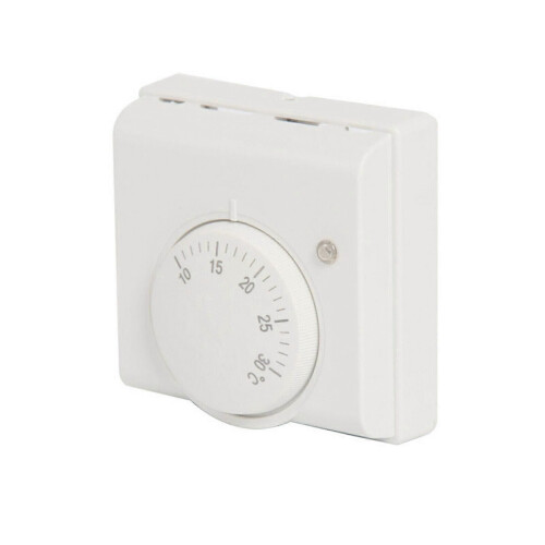 Thermostat d'ambiance mécanique pour chauffage central, blanc 1