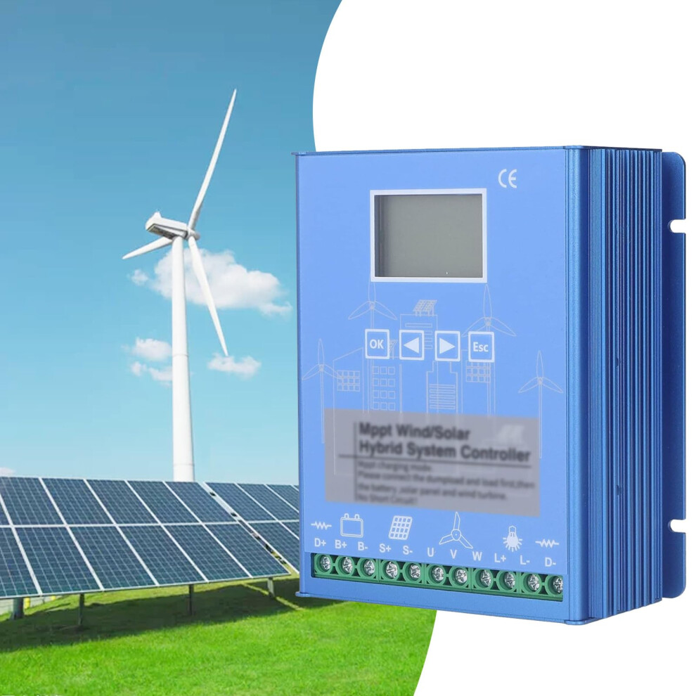Mppt Charge Controller 24V Wind Turbine Solar Hybrid, Led Display, For 300W 400W 500W 9073542472766