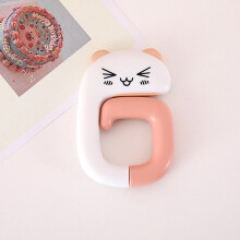 (Pink Cat) Mini Hook Bag for Desk Keys & Pencils