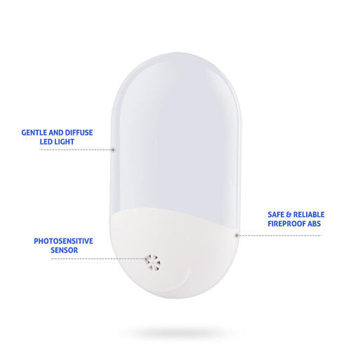 Veilleuse Induction Intensité Variable LED Blanc Chaud Automatique 2