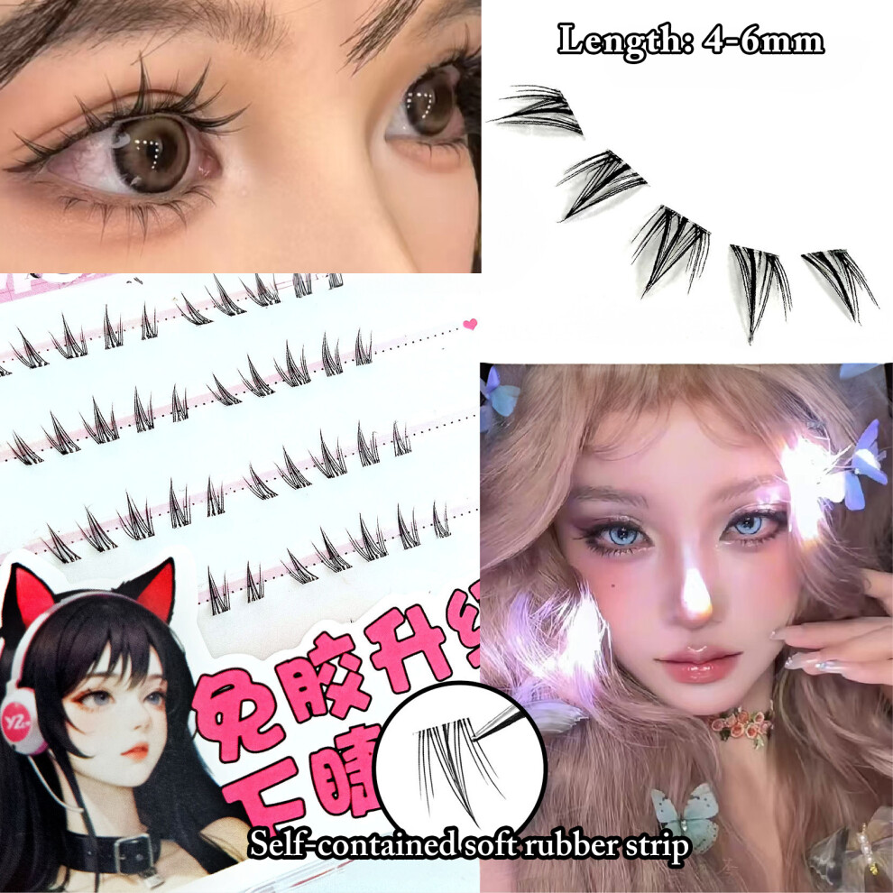 Hue-Grain 4-6Mm Diy Lower Lash Clusters