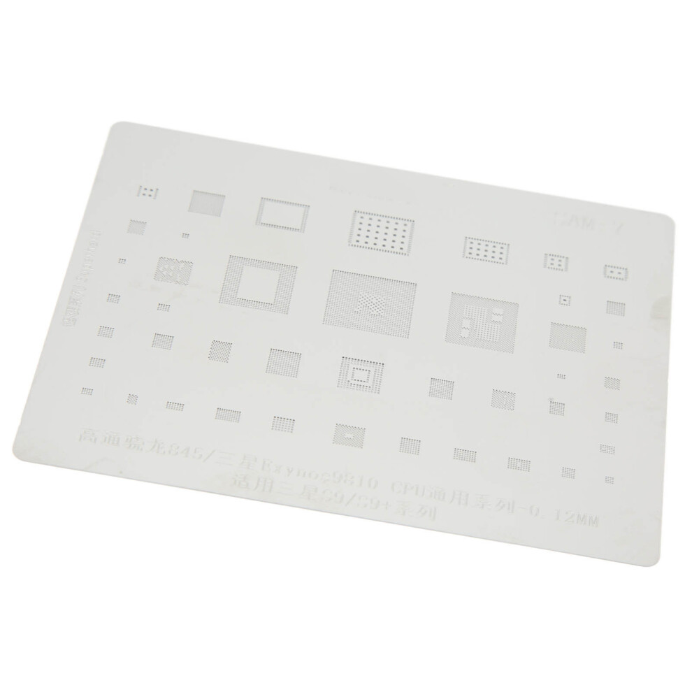 Phone Reballing Stencil For S9 Series, Stainless Steel, Cpu 0.12Mm 8791389700477