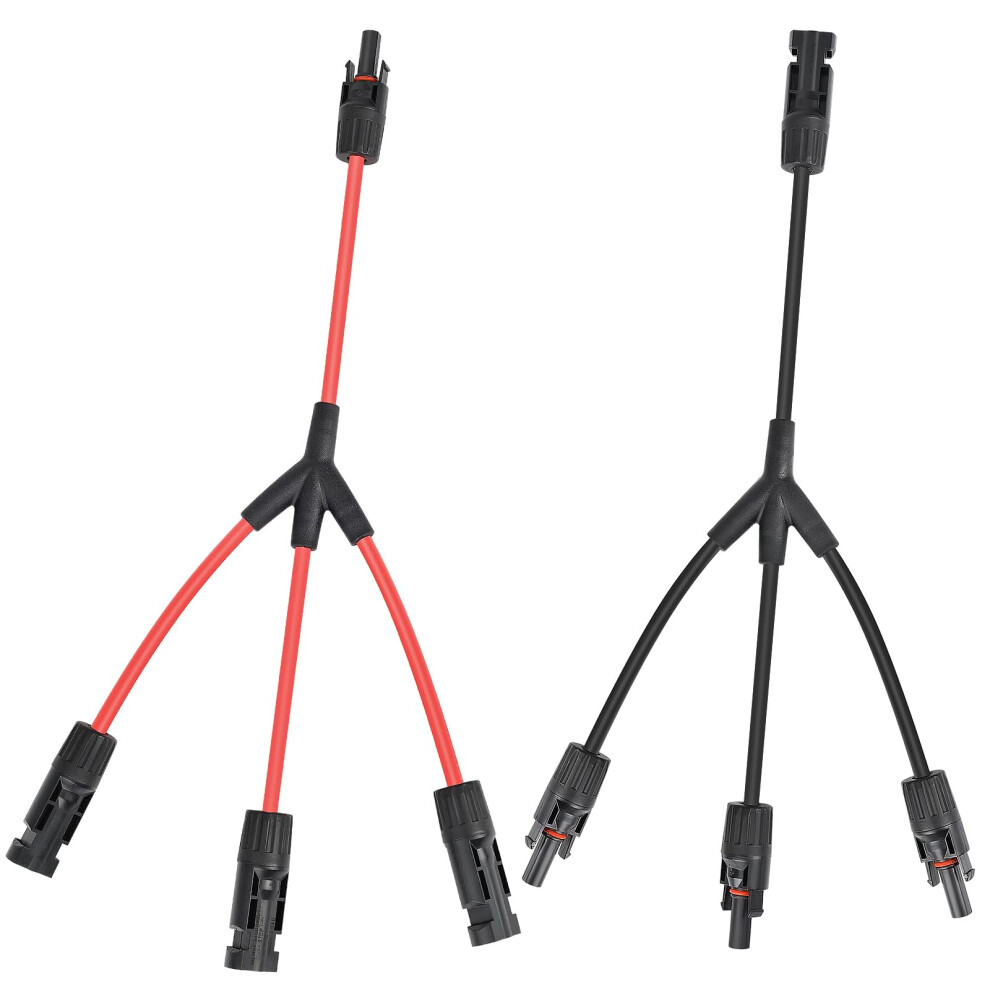 Mc4 Y Branch Solar Connector 1To3 Parallel Adapter 30A Current Power Tool Snap Lock 9073542472896