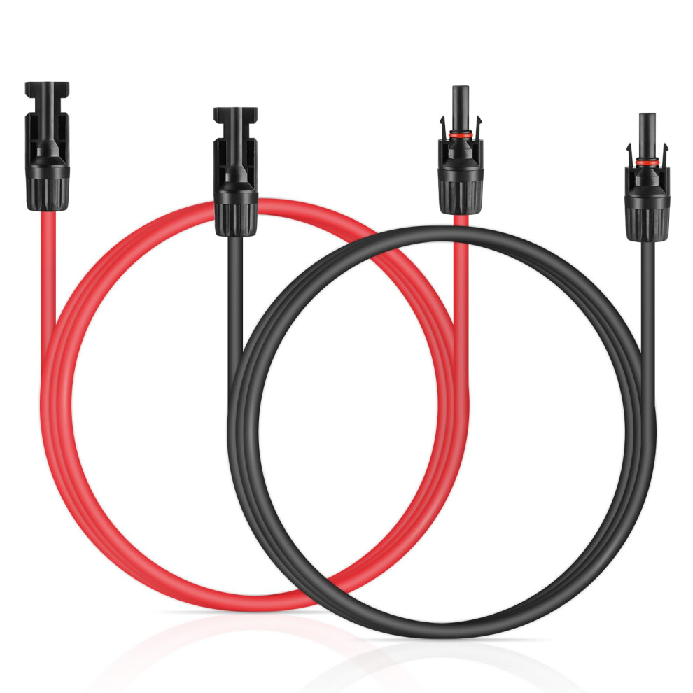 10Awg Mc4 Solar Extension Cable 6.5Ft Waterproof Ip67 Connectors For Solar Panel Rv Offgrid Use 9169991392554