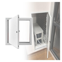 Access Panel 15x18 Inch Lockable Flush Mounted Aluminum Wall Door for Shower Valve and Electrical