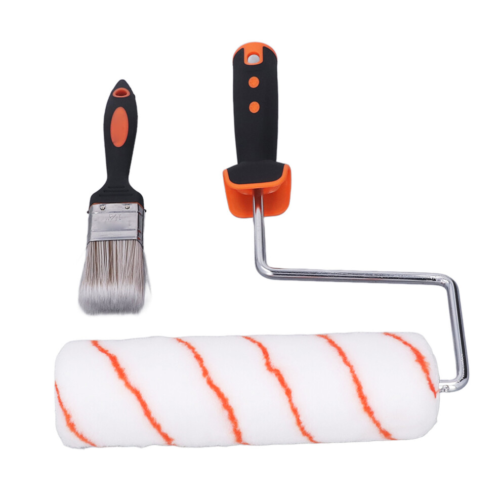 Paint Roller Set 9In With Brush & Tray - Indoor Wall Painting Tools 5051389700130