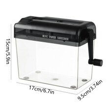 (A6-Black) Mini Hand Shredder for Home & Office