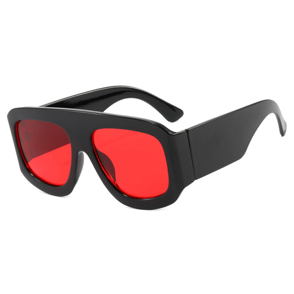 Creation-3C (Bright Black And Red Film) Women\'S Lightweight Sunglasses For Beach & Vacation