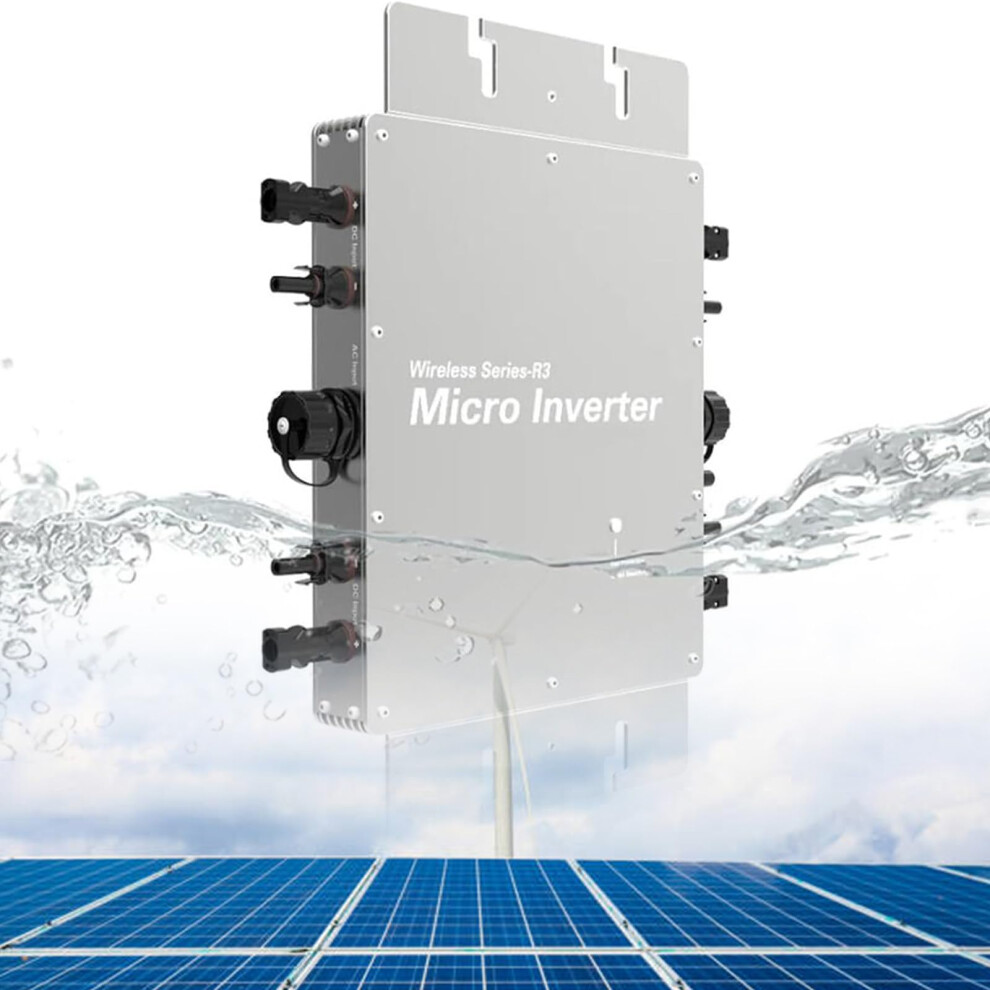 2000W Mppt Solar Grid Tie Microinverter, Smart Wifi App Control, Waterproof For Solar Panels 9073542473015