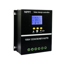100A MPPT Solar Charge Controller 12V 24V Dual USB Smart Regulator for Lithium and Lead Acid Batteries