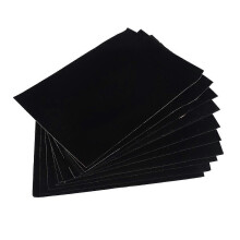 10 morceaux de feutrine autocollante, doublure de tiroir en velours doux, tissu velours pour loisirs créatifs et bijoux.