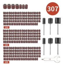 Ensemble de broyeur de 307 pièces : 300 manchons de broyage (80/120/240) + 6 pièces