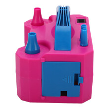 600W Rosenrote elektrische Ballonpumpe 220-240V Doppel-Ansaugdüse Inflator