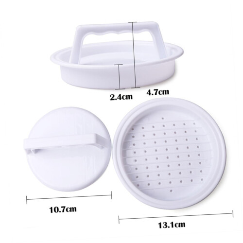 Adjustable Burger Press with NonStick Surface for Uniform Patties, Durable and Dishwasher Safe 1