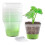 12 pots fleurs carrés 7,6cm - Base silicone transparente 1