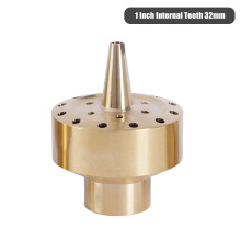 (1 Inch Internal Teeth 32mm) Brass Parabolic Fountain Nozzle for Pools