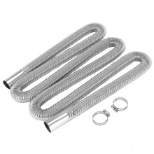 Tuyau échappement 200cm for chauffage stationnement voiture - Compatible chauffages diesel, réservoirs carburant, avec 2 colliers