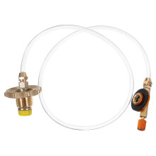 Propane Refill Adapter with Automatic Pressure Cutoff for Camping Stove, Durable Outdoor Gas Connector
