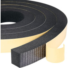 Joint en mousse, 2 rouleaux, 25 mm (l) x 20 mm (h) x 4 m (l), étanche, antichoc, anti-collision, pour meubles