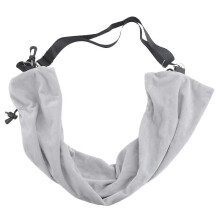 Oreiller de voyage ajustable avec housse en velours doux pour bagages supplémentaires
