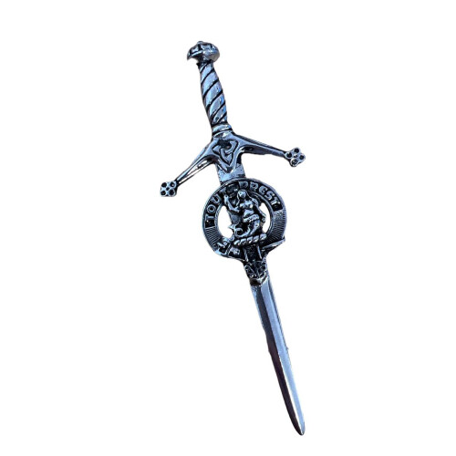 Murray Clan Crest Pewter Sword Kilt Pin