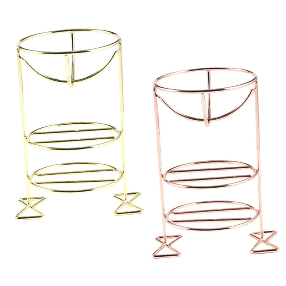 2pcs Makeup Sponge Holder Metal Stand for Beauty Blender Fast Drying and Stylish Storage