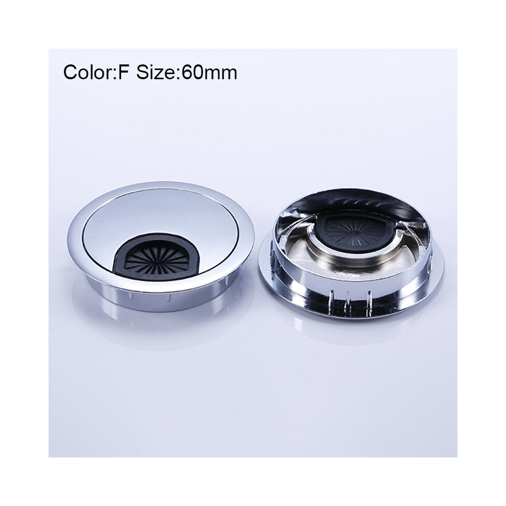 (60Mm) Zinc Alloy Desk Cable Hole Cover Grommet 6481414538183