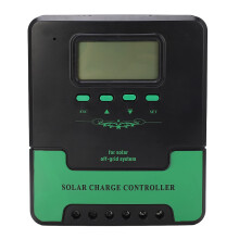 50A MPPT Solar Charge Controller 12V 24V Regulator with LCD Display Dual USB for Lithium Gel AGM Batteries