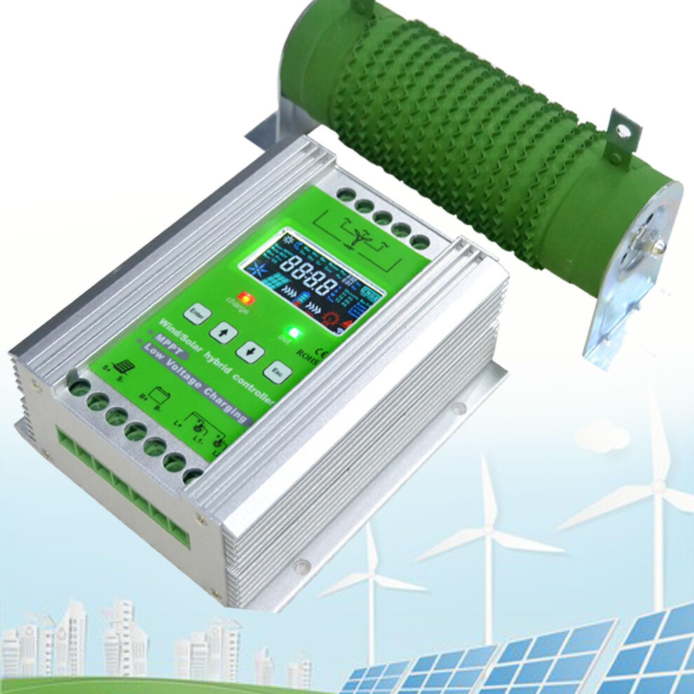 Mppt Solar Wind Turbine Hybrid Charge Controller, Auto 12V/24V/48V, 5000W12000w 9073542474494