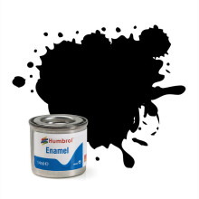 HUMBROL 33 Black Matt Enamel 14ml Model Kit Paint