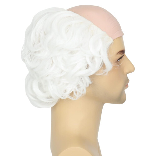 (White) Halloween Bald Man Mask Full Head Costume