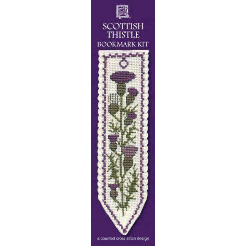 Scottish Thistle Bookmark Cross Stitch Kit