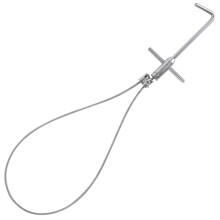 Adjustable 24 Inch Animal Catch Pole with Hook Lock Handle Zinc Plated Heavy Duty Dog Control Tool