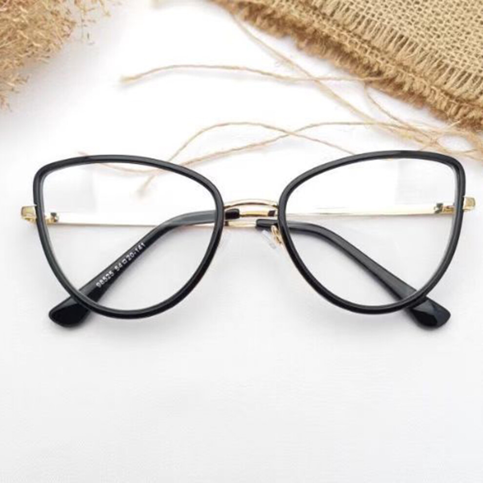 Creation-3C (Bright Black Frame, Anti-Blue Light) Blue Light Blocking Glasses For Gaming & Study