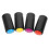 4pcs Screw On Microphone Battery Cover with Secure Lock, Plastic Cap Replacement for KTV Stage 1