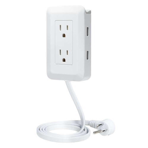 Multipresa da 1,2 metri con porte USB per casa e ufficio.
