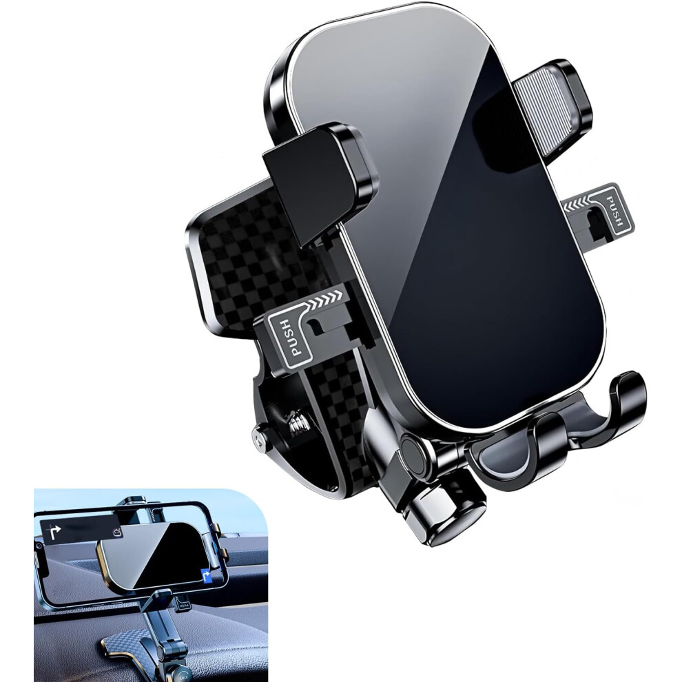 Gravity Auto-Clamping Car Phone Holder Mount, 360 Dashboard Universal 8583307381147