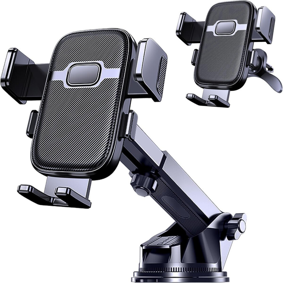 3 In 1 Car Phone Mount, Dashboard Vent Clip Holder 360 Adjustable 8583307380928