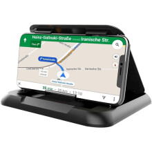 Supporto per telefono da cruscotto per auto, antiscivolo e universale.