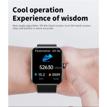 Smartwatch mit Fitness-Tracker, Herzfrequenzmessung, Blutdruckmessung, Blutsauerstoffmessung