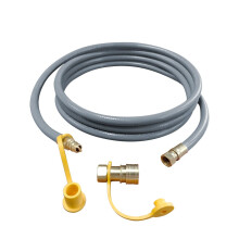 12FT 3/8 Inch Propane to Natural Gas Conversion Hose for Grill and Patio Heater, Easy Install