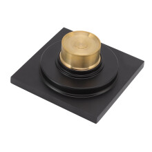 Quadratischer Bodenablauf - Edelstahl-Kupfer, 13,4 oz