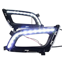 Car LED DRL Daytime Running Light Fog Lamp Frame with Light for Optima K5 2014 2015