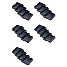 20Pcs Anti-Slip Furniture Pads- 2x2In Square Rubber Anti Skid Caster Cups, Leg Coasters-Couch, Chair, Bed Stoppers