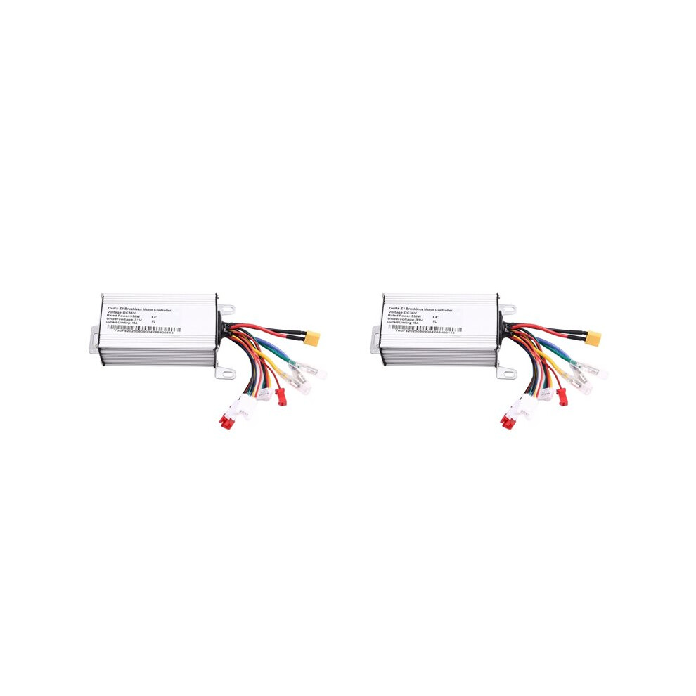 2X For Yfs Electric Scooter Controller Intelligent Brushless Motor Controller 36V 350W 15A For 8.5Inch E-Scooter Parts 4713759456740