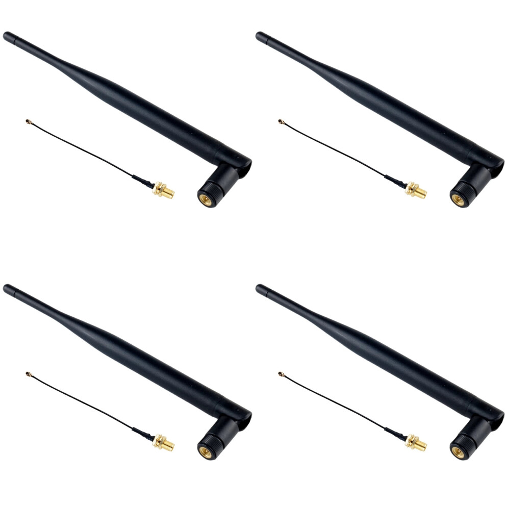 4Pcs 868Mhz Lora Antenna Sma Male 5Dbi Omni-Directional Antenna With Sma Female Connector Cable For Meshtastic Lora Iot 6033486272986